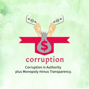 Corruption facebook banner
