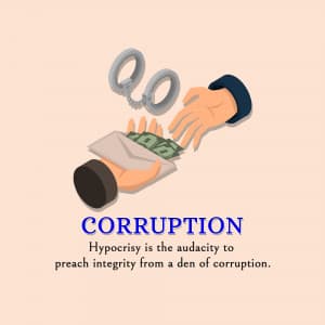 Corruption Social Media post