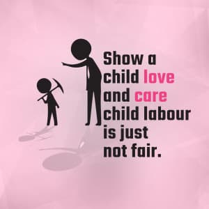 Child Labour facebook ad banner