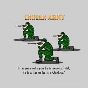 Indian Army Social Media poster