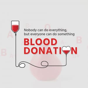 Blood Donation marketing flyer