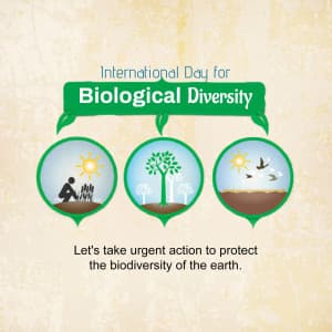 International Day for Biological Diversity advertisement banner