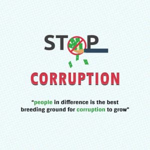 Corruption flyer