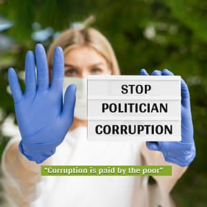 Corruption banner