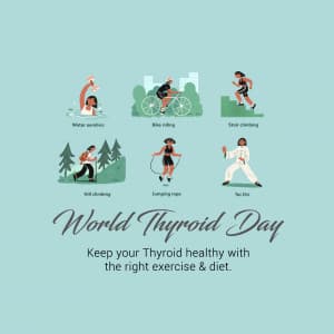 World Thyroid Awareness Day marketing poster