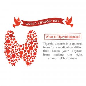 World Thyroid Awareness Day whatsapp status poster