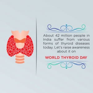 World Thyroid Awareness Day Facebook Poster