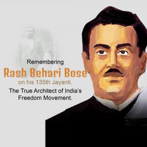 Rash Behari Bose Jayanti ad post