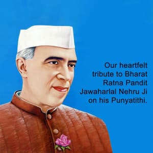 Jawaharlal Nehru Punyatithi ad post