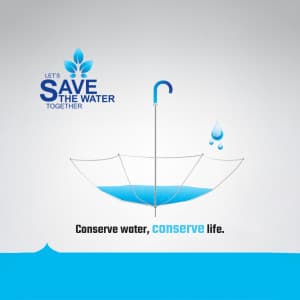 Save Water event poster