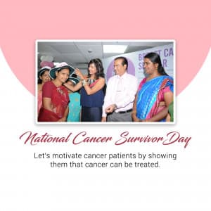 Cancer Survivors Day advertisement banner