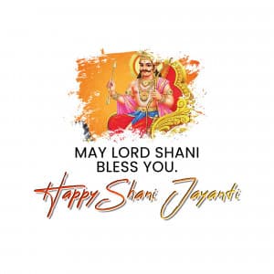 Shani Jayanti whatsapp status poster