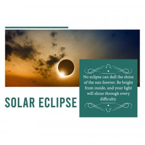 Solar Eclipse event poster