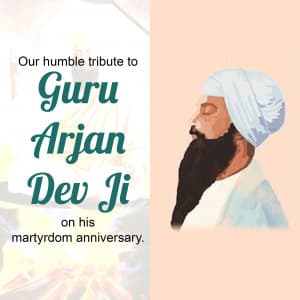 Guru Arjan Dev Punyatithi illustration