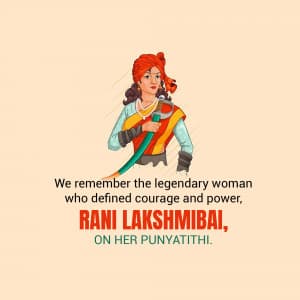 Rani Lakshmibai Punyatithi ad post