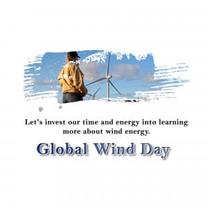 Global Wind Day ad post