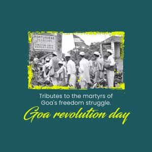 Goa revolution day ad post