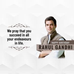 Rahul Gandhi Birthday marketing poster