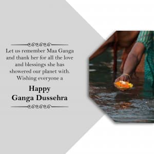 Ganga Dussehra ad post