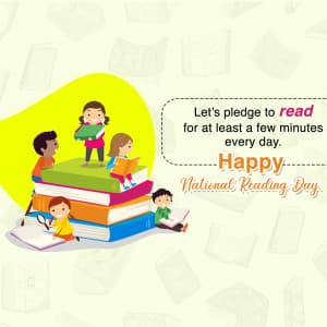 National Reading Day advertisement banner