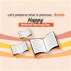 National Reading Day greeting image