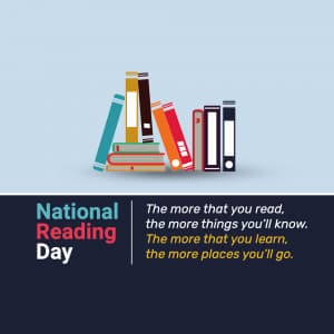 National Reading Day event advertisement