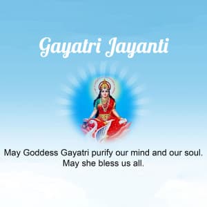 Gayatri Jayanti marketing flyer