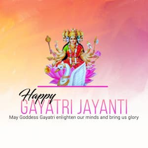 Gayatri Jayanti creative image