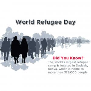 World Refugee Day advertisement banner