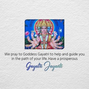 Gayatri Jayanti event advertisement