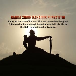 Banda Singh Bahadur Punyatithi image