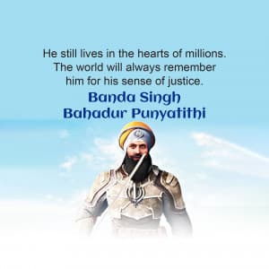 Banda Singh Bahadur Punyatithi post