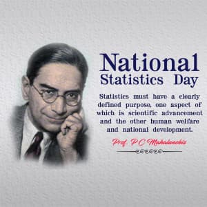 National Statistics Day advertisement banner