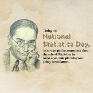 National Statistics Day greeting image