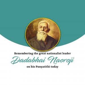 Dadabhai Naoroji Punyatithi ad post