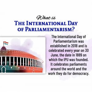 International Day of Parliamentarism advertisement banner