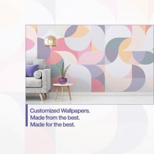 Customize wallpaper promotional template