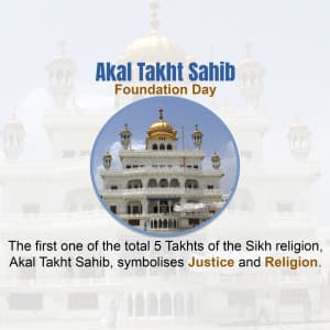 Sirjana Diwas of Shri Akal Takht Sahib Instagram Post