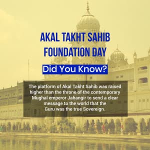 Sirjana Diwas of Shri Akal Takht Sahib illustration