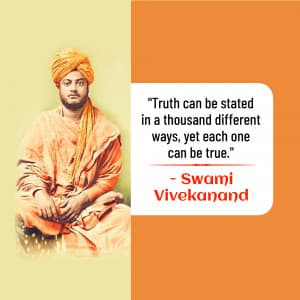 Swami Vivekananda Punyatithi creative image