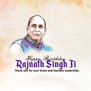 Rajnath Singh Birthday greeting image