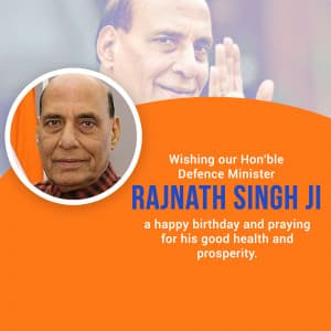 Rajnath Singh Birthday marketing poster