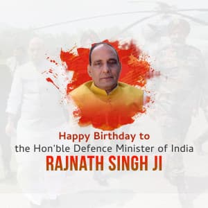 Rajnath Singh Birthday creative image