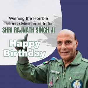 Rajnath Singh Birthday whatsapp status poster