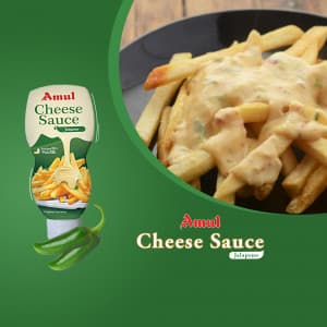 Cheese sauce business flyer