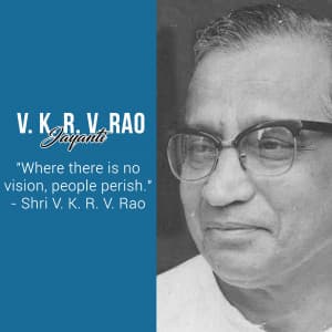 V. K. R. V. Rao Jayanti festival image
