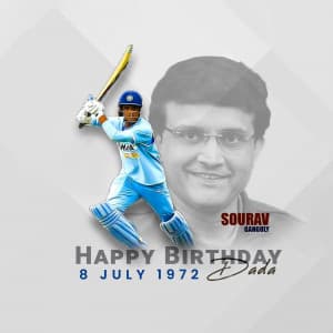 Sourav Ganguly Birthday Instagram Post