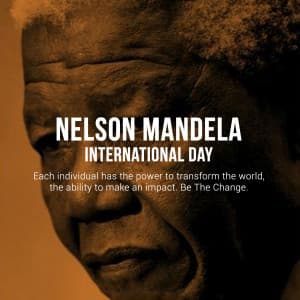 Nelson Mandela International Day advertisement banner