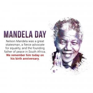 Nelson Mandela International Day greeting image