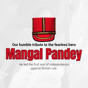 Mangal Pandey Jayanti greeting image